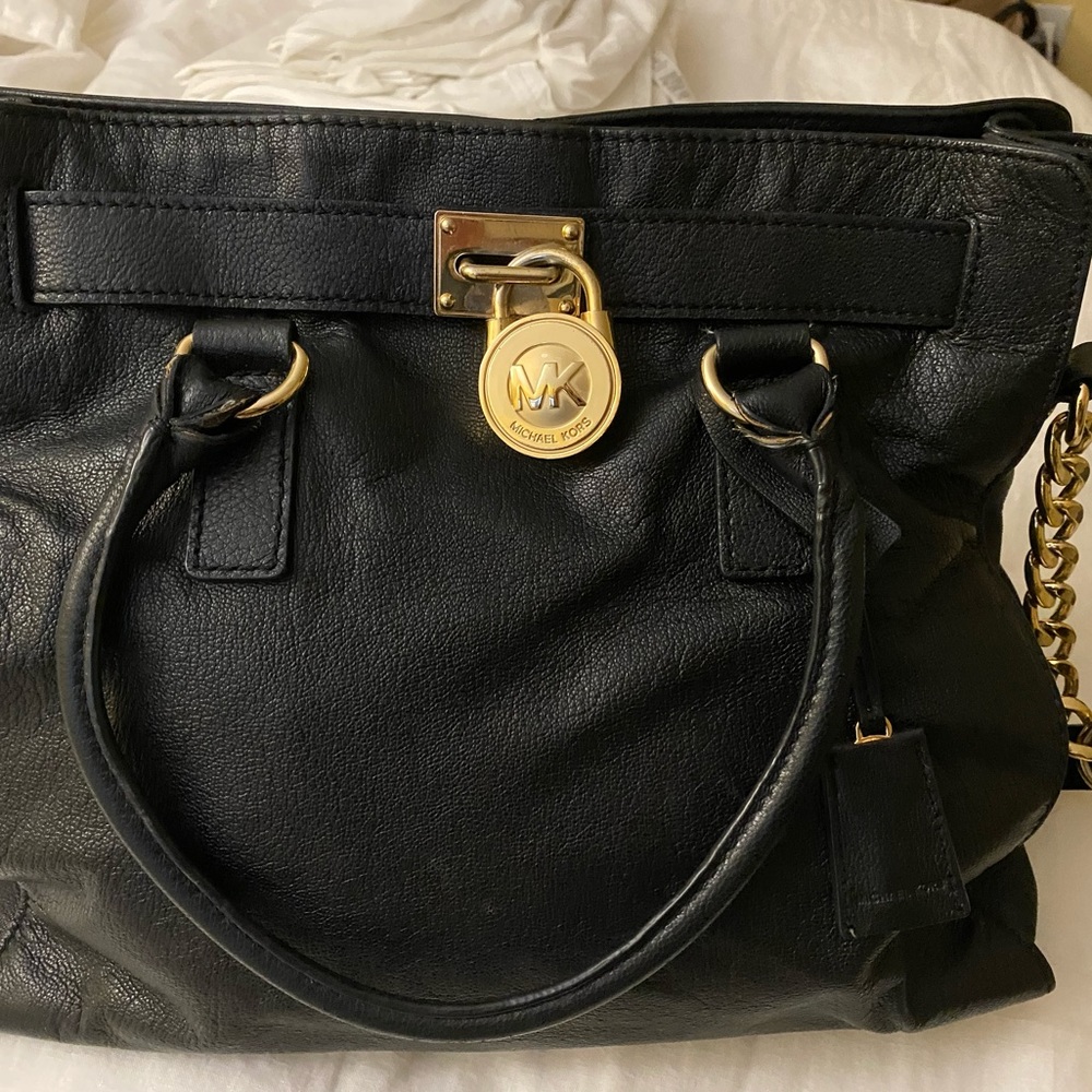 Michael Kors Large Black Leather Purse